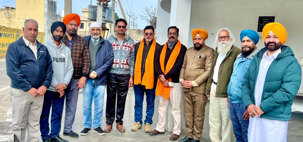 Sanjeev Bhanot became the President of Punjab and Chandigarh Journalists Union Sub Division Banga